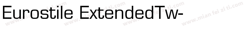 Eurostile ExtendedTw字体转换